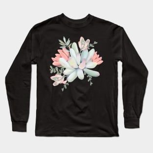 Succulent Flower Arrangement Long Sleeve T-Shirt